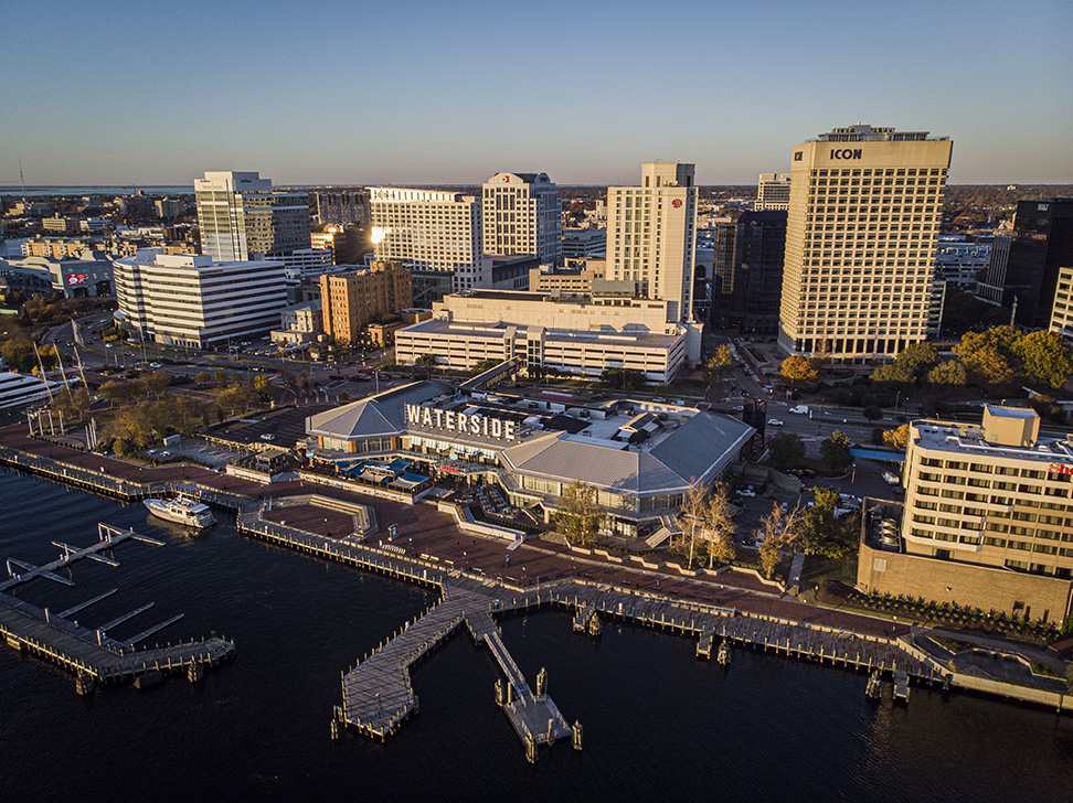 Downtown Norfolk – Aerial Drone Photography | Hampton Roads Photography